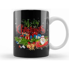 Humuts Yılbaşı Yeni Yıl Konseptli Merry Christmas 011 Kupa Bardak Porselen