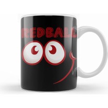 Humuts Red Ball 4  Smile Long  Sleeve Kupa Bardak Porselen