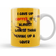 Humuts Funny Coffee Drinks Art Lover Gift Quote Vintage Retro Kupa Bardak Porselen