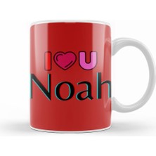 Humuts Noah Name Custom Design Gift Baby Gift For Him Kupa Bardak Porselen