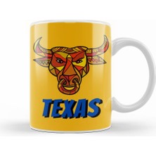 Humuts Texas Vintage Retro Rainbow Style Kupa Bardak Porselen