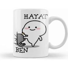 Humuts Hayat Ben Komik Kupa Bardak Porselen