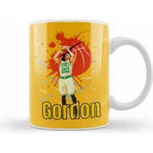 Humuts Gordon Hayward Gordon Hayward Vintage Art   Legend Basketball Gift Vintage Retro Style Kupa Bardak Porselen