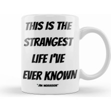 Humuts Jim Morrison Quotes Gift  Vintage Retro Rainbow Style Kupa Bardak Porselen