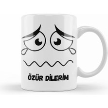 Humuts Özür Dilerim Komik Özür Mesajı Kupa Bardak Porselen