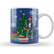 Humuts Cyberman Dr Who Around The Christmas Tree Kupa Bardak Porselen