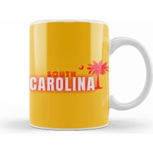 Humuts South Carolina State Flag Gift   Vintage Retro Rainbow Style Kupa Bardak Porselen