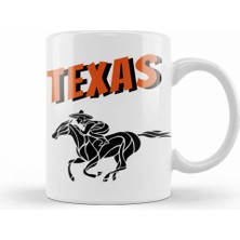 Humuts Texas Vintage Retro Kupa Bardak Porselen