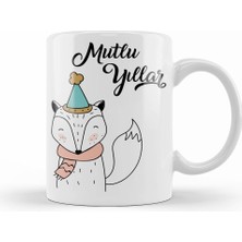 Humuts Sevimli Tilki Ile Mutlu Yıllar Kupa Bardak Porselen