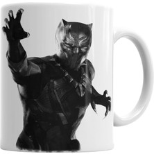 Humuts Black Panther Pantera Negra 04 Kupa Bardak Porselen