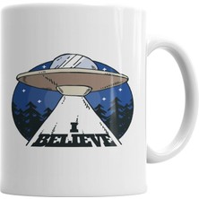 Humuts Alien Believe Uzaylı Kupa Bardak Porselen