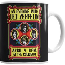 Humuts LED Zeppelin Banda Kupa Bardak Porselen