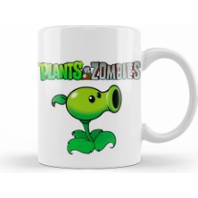 Humuts Peashooter Plants ve  Zombies Kupa Bardak Porselen