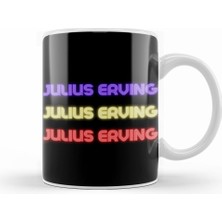 Humuts Julius Erving   Basketball Gifts Vintage Retro Rainbow Quotes For Boys And Dad Kupa Bardak Porselen