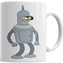 Humuts Bender Futurama Kupa Bardak Porselen