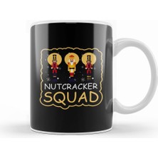 Humuts Funny Christmas Nutcracker Squad Party Shopping Tee Kupa Bardak Porselen