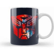 Humuts Transformers Galaxy Silhouette Logo Kupa Bardak Porselen