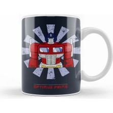 Humuts Optimus Prime Retro Japanese Transformers Kupa Bardak Porselen