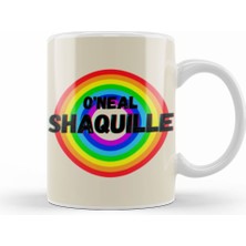 Humuts Shaquille O'neal   Basketball Gifts Vintage Retro Rainbow Quotes For Boys And Dad Kupa Bardak Porselen