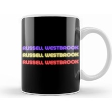 Humuts Russell Westbrook   Basketball Gifts Vintage Retro Rainbow Quotes For Boys And Dad Kupa Bardak Porselen