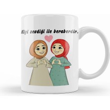 Humuts Kız Kardeş Kupa Bardak Porselen