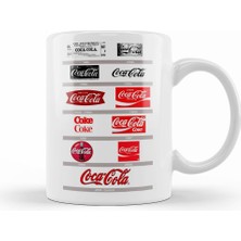 Humuts Coca Cola Logo Kupa Bardak Porselen