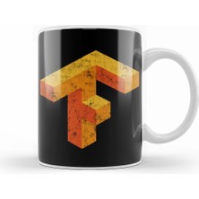 Humuts Vintage Tensorflow Logo Kupa Bardak Porselen