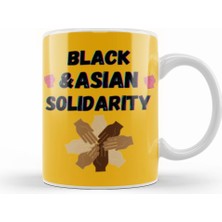 Humuts Black Asian Solidarity Stop Aapı Hate Kupa Bardak Porselen