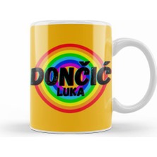 Humuts Luka Dončić   Basketball Gifts Vintage Retro Rainbow Quotes For Boys And Dad Kupa Bardak Porselen