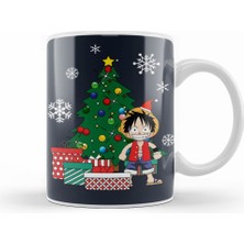 Humuts Monkey D Luffy Around The Christmas Tree Kupa Bardak Porselen