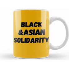 Humuts Black Asian Solidarity Black History Month Blm Black Lives Matter Kupa Bardak Porselen