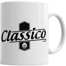Humuts Classico -Branco Masculino E Feminino Kupa Bardak Porselen