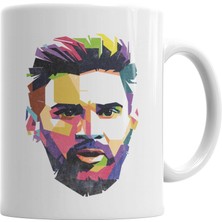 Humuts Rosto De Messi Kupa Bardak Porselen