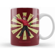 Humuts Genzo Wakabayashi Retro Japanase Captain Tsubasa Kupa Bardak Porselen