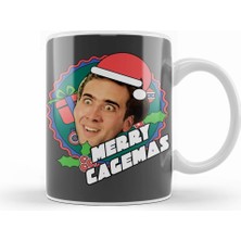 Humuts Merry Cagemas Nicolas Cage Christmas Kupa Bardak Porselen