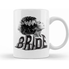 Humuts Bride Of Frankenstein The Black  White Bride Kupa Bardak Porselen