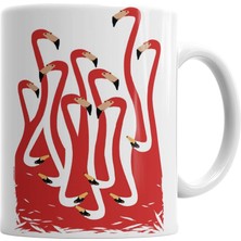 Humuts Flamingo Kupa Bardak Porselen