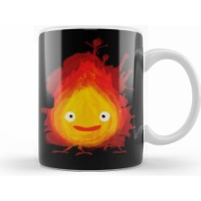 Humuts Howls Moving Castle Calcifer Kupa Bardak Porselen