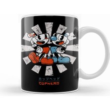 Humuts Cuphead Retro Japanese Kupa Bardak Porselen