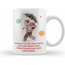 Humuts Babalar Günü Babaya Hediye 0011 Kupa Bardak Porselen