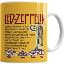 Humuts LED  Zepplin Kupa Bardak Porselen