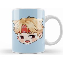 Humuts Chibi Face Suga Bts 01 Kupa Bardak Porselen