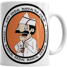 Humuts Çay Erdal Bakkalda Içilir 2 Kupa Bardak Porselen