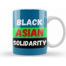 Humuts Black Asian Solidarity Stop Aapı Hate Kupa Bardak Porselen