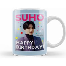 Humuts Suho Happy Birthday! Kim Jun Myeon 2021 Kupa Bardak Porselen
