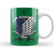 Humuts Attack On  Titan Scoutıng  Legıon Kupa Bardak Porselen