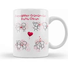 Humuts En Çok Satılan Sevgililer Günü Sevgiliye Hediye Kupa Bardak Porselen