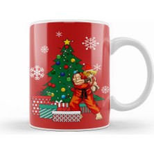 Humuts Ken Masters Around The Christmas Tree Street Fighter Kupa Bardak Porselen