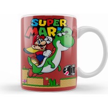 Humuts Süper  Mario E Yoshi Kupa Bardak Porselen