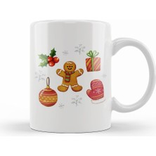 Humuts Yeni Yıl Konseptli Ikonsal 01 Kupa Bardak Porselen